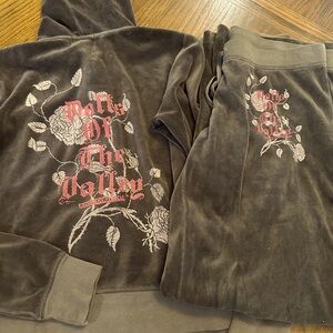 RARE VINTAGE Juicy couture dolls of the valley  tracksuit